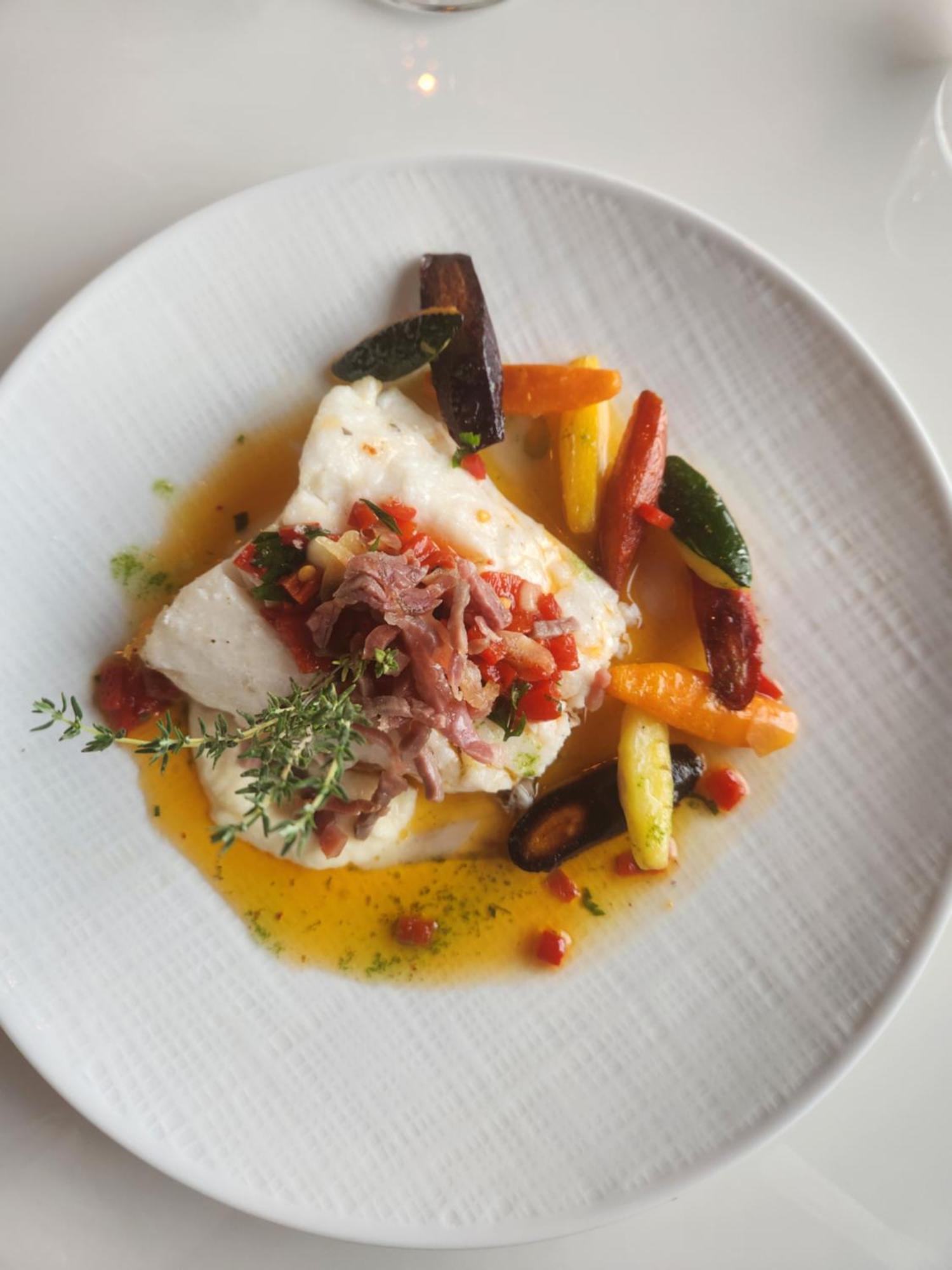 Belfry & Spa By Ligne St Barth Lourdes Luaran gambar A plate of halibut